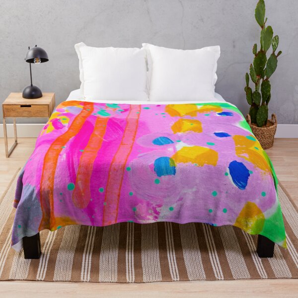 Item preview, Abstract Purple Flowers designed and sold by ArtbyLaurenLiz.
