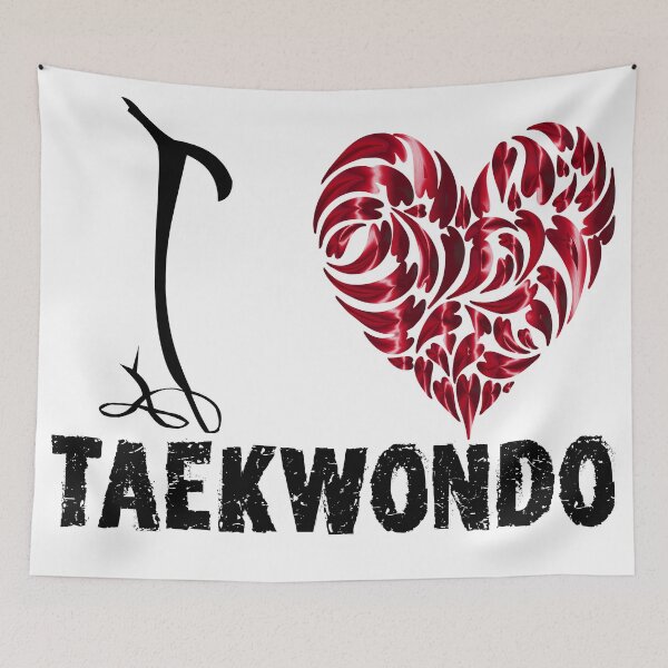 Item preview, Taekwondo T shirt Design I Love Taekwondo designed and sold by MartialArtsNerd.