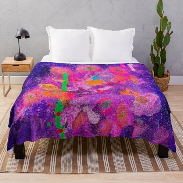 Item preview, Intergalactic Garden Abstract Painting designed and sold by ArtbyLaurenLiz.