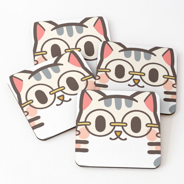 Item preview, Cat with Glasses designed and sold by WorldOfFairies.