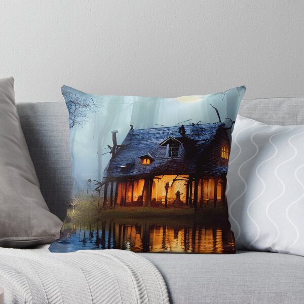 Item preview, Haunted Shack by a Creek designed and sold by Fractal Journeys, etc. .