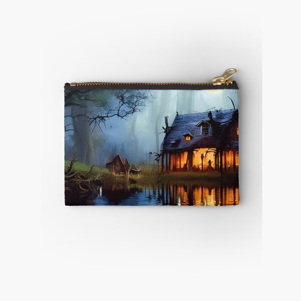 Item preview, Haunted Shack by a Creek designed and sold by Fractal Journeys, etc. .
