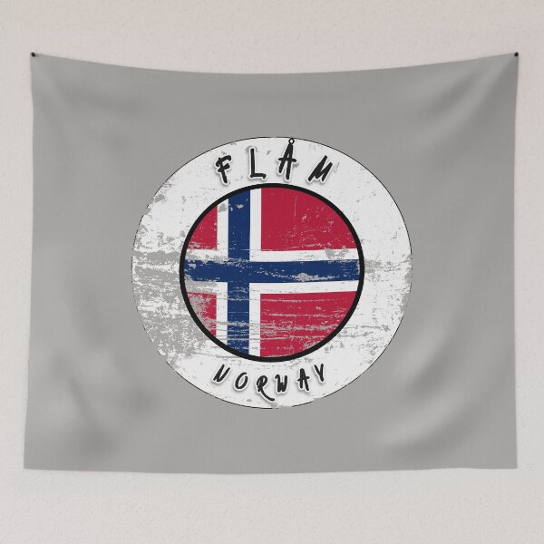 Artikelvorschau, Flåm (Flam) Norwegen Jahrgang entworfen und verkauft von TravelPenguin.