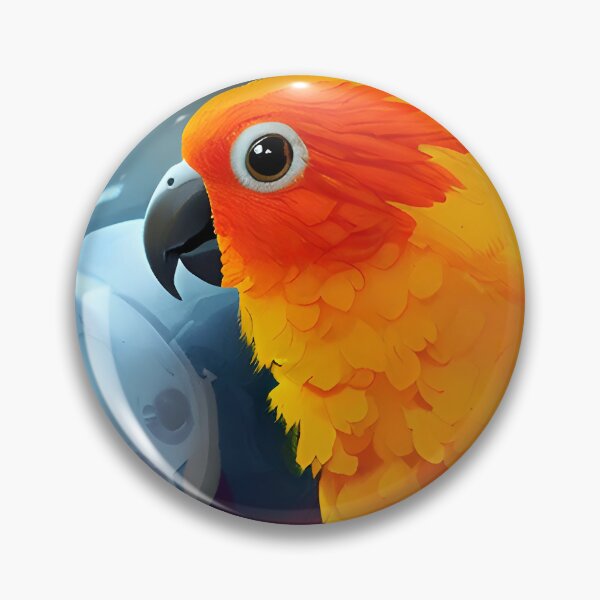 Item preview, Sun Conure in Space designed and sold by Aww_To_Z Animals.