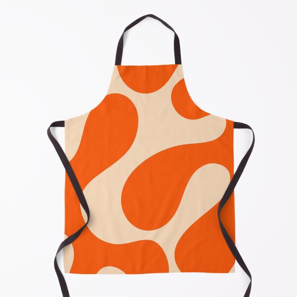 Item preview, Orange Minimal Curves Abstract Artwork designed and sold by patternsoup.