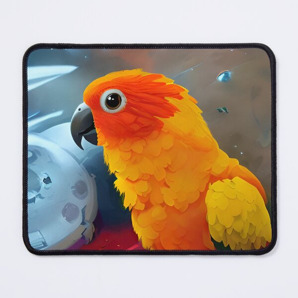 Item preview, Sun Conure in Space designed and sold by Aww_To_Z Animals.