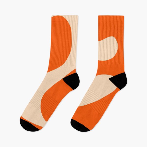 Item preview, Orange Minimal Curves Abstract Artwork  designed and sold by patternsoup.