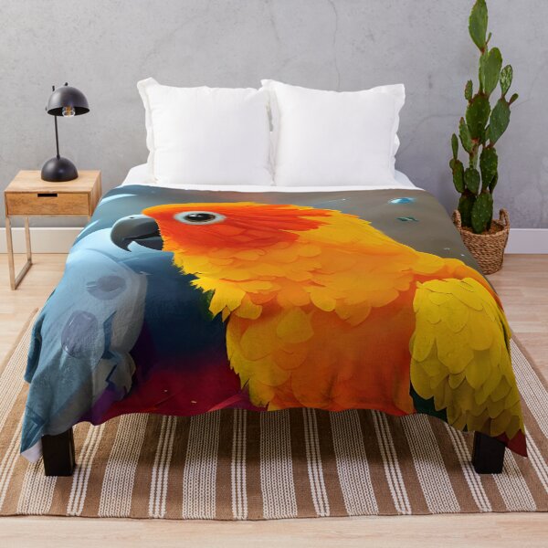 Item preview, Sun Conure in Space designed and sold by Aww_To_Z Animals.