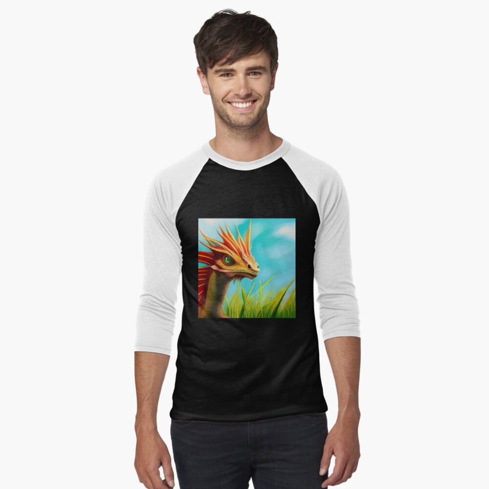 Item preview, Baseball ¾ Sleeve T-Shirt designed and sold by dragynrain.
