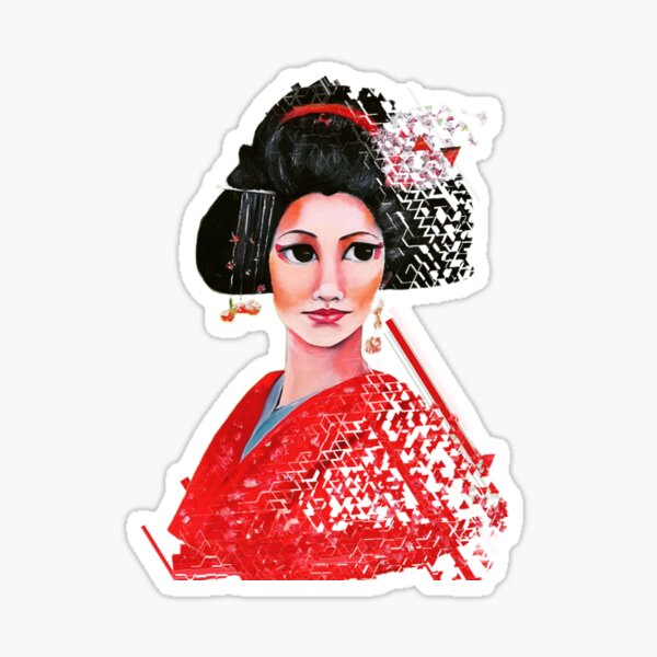 Item preview, geisha designed and sold by reyhanartstudio.