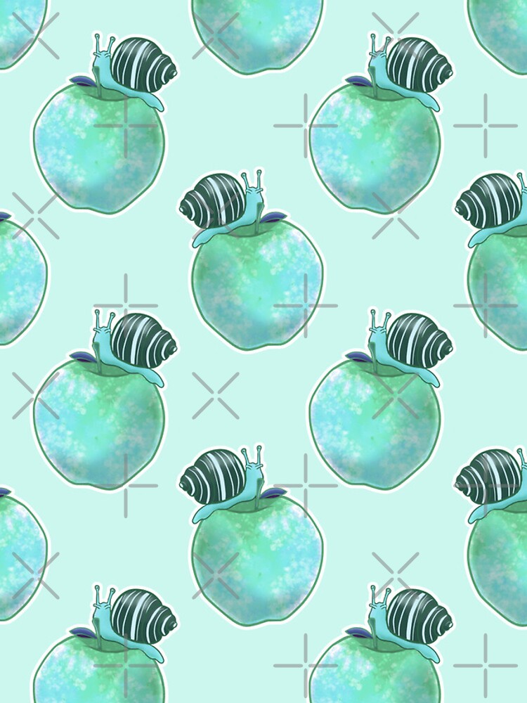 Thumbnail 4 of 4, iPhone Case, Snapple Blue Pattern designed and sold by Kirin-Riki.