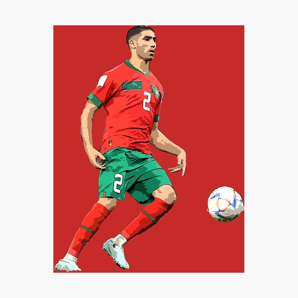 Achraf Hakimi' Poster by Paris Saint-Germain