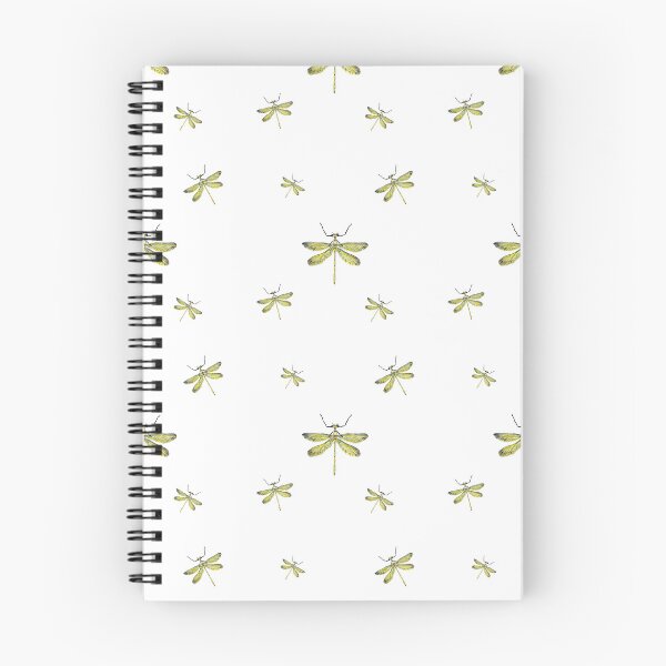 Item preview, Dragonfly yellow pattern cute a watercolor sketch designed and sold by Yana Mustafina | Boho Soulful Designs.