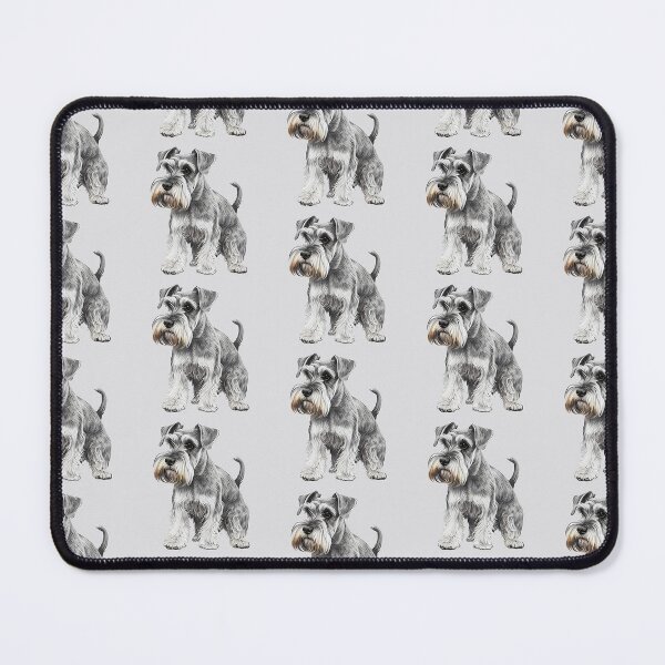 Item preview, Cute Miniature Schnauzer Silver Grey designed and sold by givemedogs.