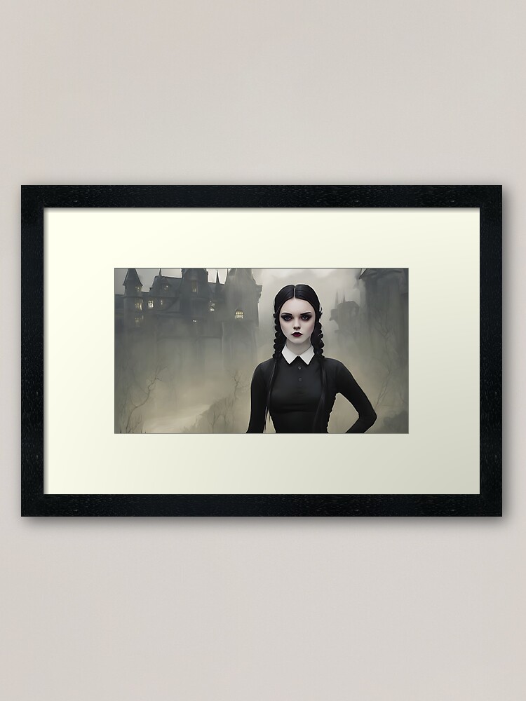 Wednesday addams framed art piece hot 21