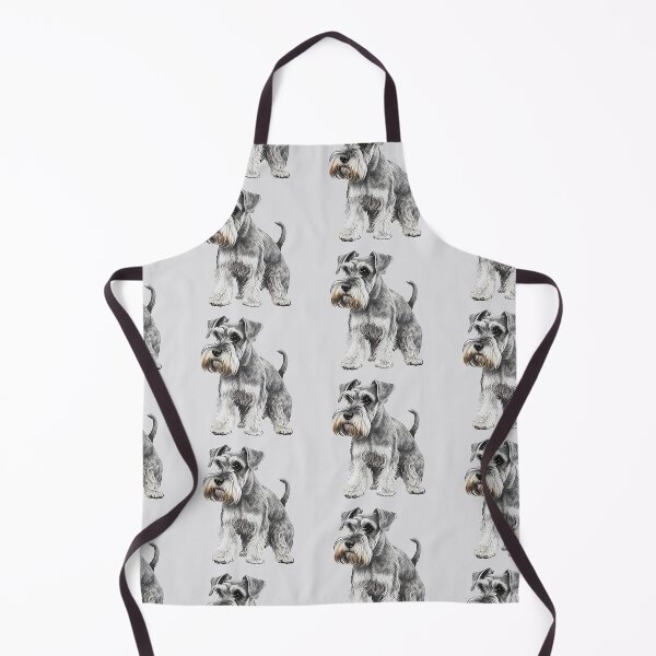 Item preview, Cute Miniature Schnauzer Silver Grey designed and sold by givemedogs.