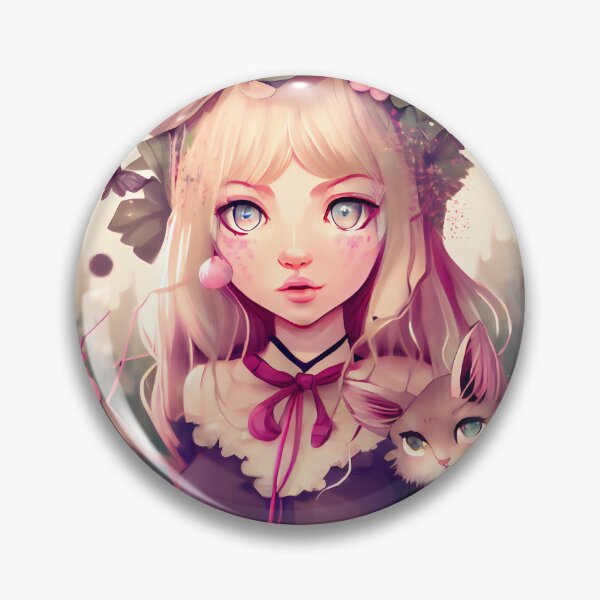 Item preview, Anime Cat Girl  designed and sold by AiBroughtToLife.
