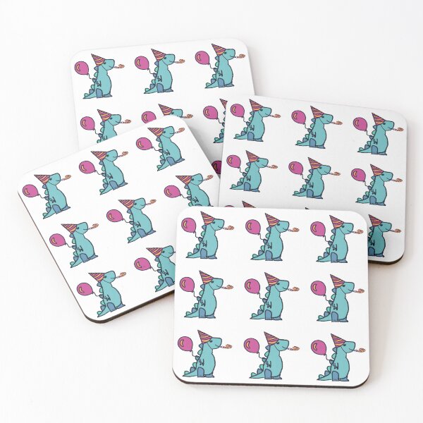 Item preview, Dino party (patterns, white background) designed and sold by MentaLee.