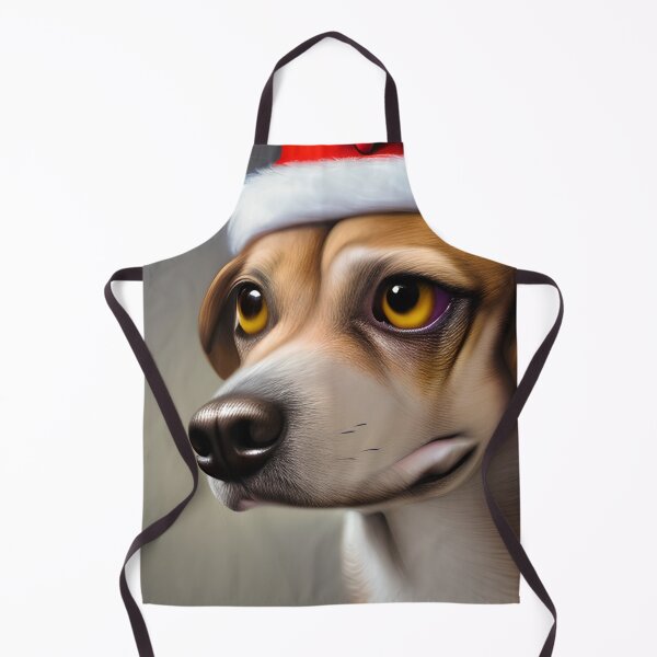 Item preview, Christmas Harrier Wearing A Santa Hat designed and sold by ZenEverAI.