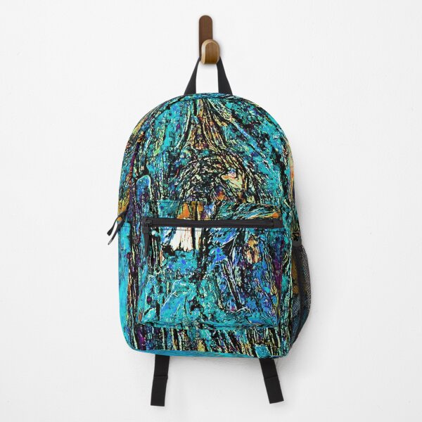 Item preview, Abstract colorful Blue lagoon Rustic tree bark pattern by Iritof designed and sold by iritof.