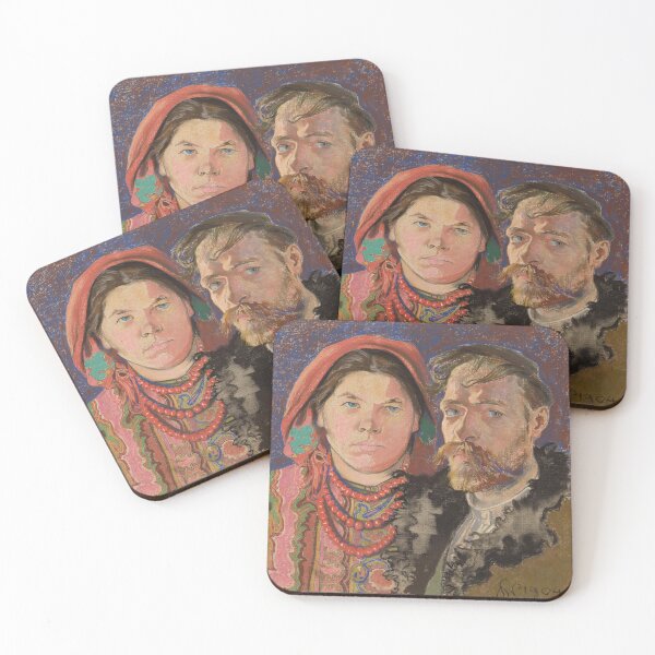 Item preview, Stanislaw Wyspianski Self Portrait with Wife  designed and sold by Vintage Wall Art.