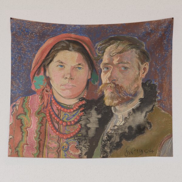 Item preview, Stanislaw Wyspianski Self Portrait with Wife  designed and sold by Vintage Wall Art.