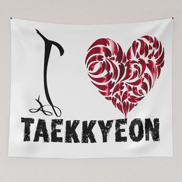 Item preview, Taekkyeon T shirt Design I love Taekkyeon designed and sold by MartialArtsNerd.