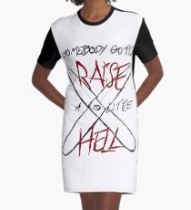 Raise Hell Graphic T-Shirt Dress