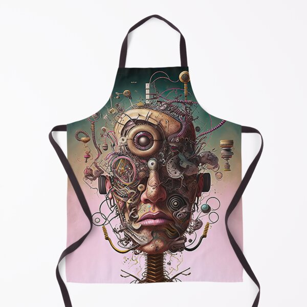 Artikelvorschau, Human robot face in bizarre art look entworfen und verkauft von mrlongfield.