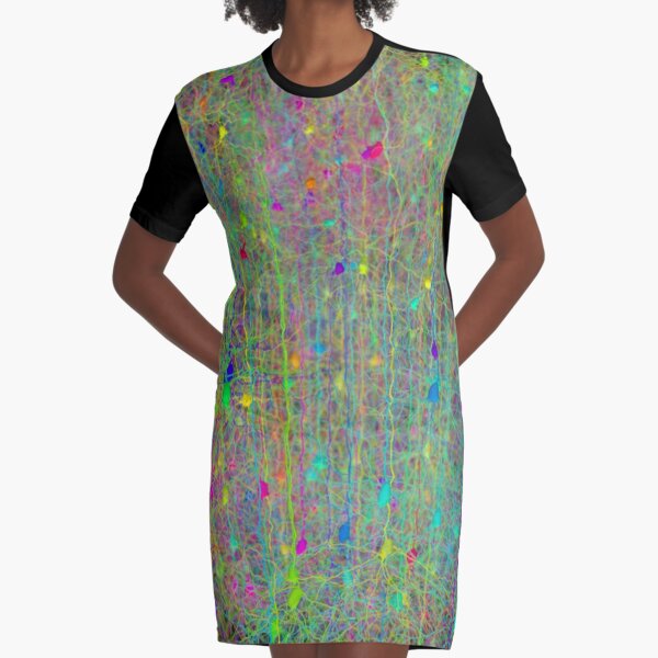 Computer simulation of the branching architecture of the dendrites of pyramidal neurons #Computersimulation #branchingarchitecture #dendrites #pyramidalneurons  Graphic T-Shirt Dress