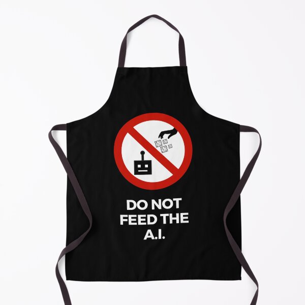Item preview, Do Not Feed The A.I. Warning Sign - A.I. Art Generator Meme designed and sold by MillennialMemer.