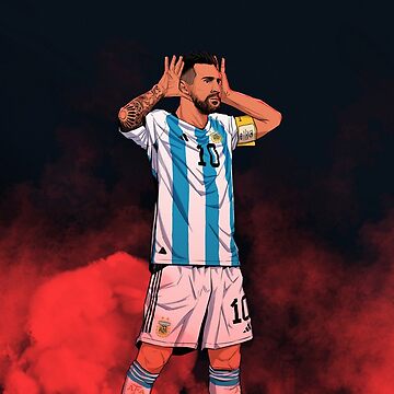 Artwork thumbnail, Leo Messi celebration vs Netherlands by farqaleitart