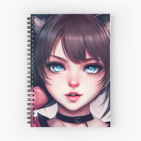 Aperçu de l'œuvre Anime Chat Fille créée et vendue par AiBroughtToLife.