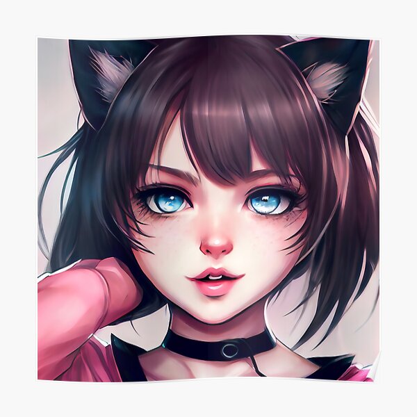 Anime Cat Girl 13 Poster For Sale By Aibroughttolife Redbubble 0609