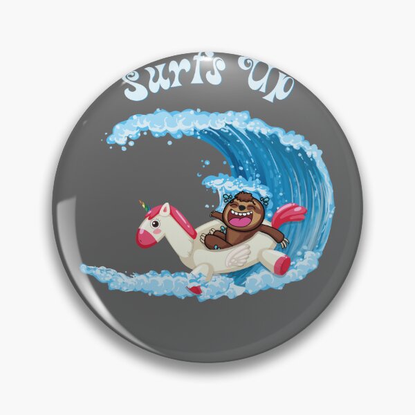 Item preview, Funny summer surfing a unicorn sloth designed and sold by TipTopTapo.