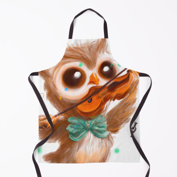 Item preview, Owl playing violin designed and sold by WorldOfFairies.