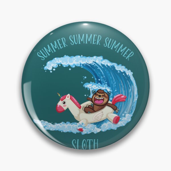 Item preview, Funny summer surfing a unicorn sloth designed and sold by TipTopTapo.