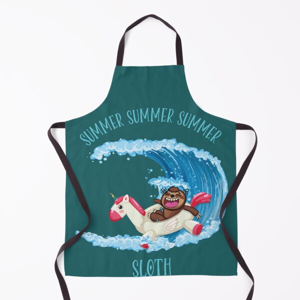 Item preview, Funny summer surfing a unicorn sloth designed and sold by TipTopTapo.
