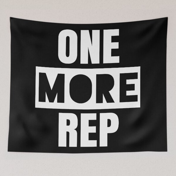 Item preview, One More Rep : Motivational Fitness Quote designed and sold by EnzoVectorism.