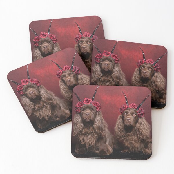Item preview, Horned Sussex Spaniels designed and sold by SMiddlebrook.