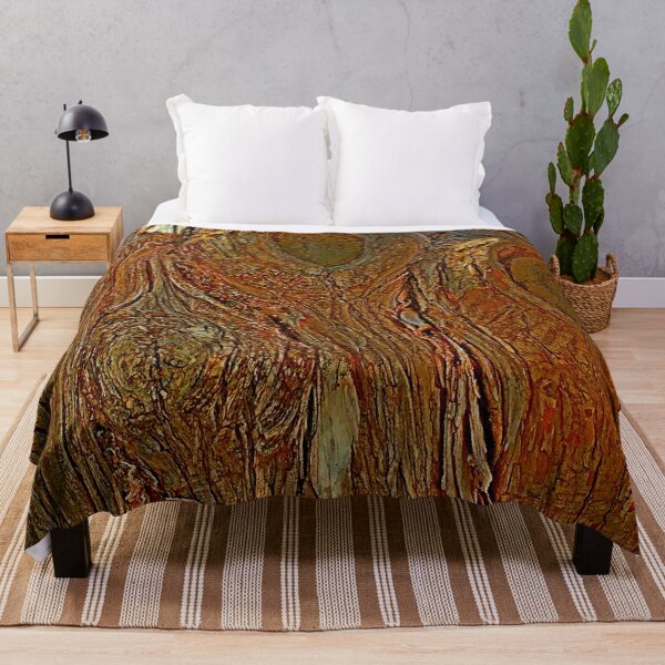 Item preview,  Abstract colorful earth tone Rustic tree bark pattern by Iritof designed and sold by iritof.