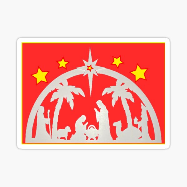 Item preview, CHRISTMAS THEME - NATIVITY SCENE ILLUSTRATION designed and sold by CheeryDK.
