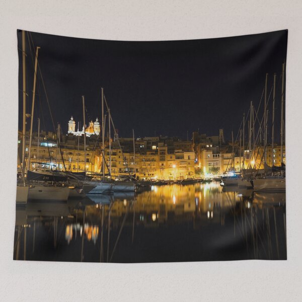 Item preview, Reflecting on Malta - Senglea Magical Golden Night designed and sold by Georgia Mizuleva.