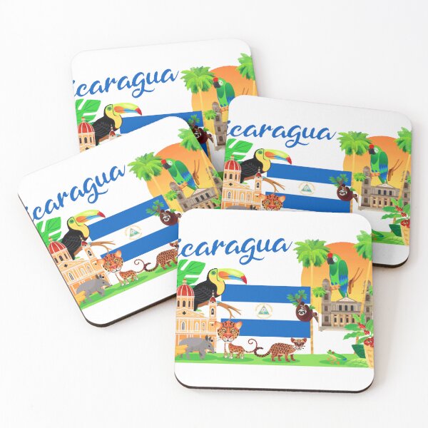 Item preview, Nicaragua Flag Map Heartbeat for Nicaraguan Art Sticker designed and sold by CuteHigh01.