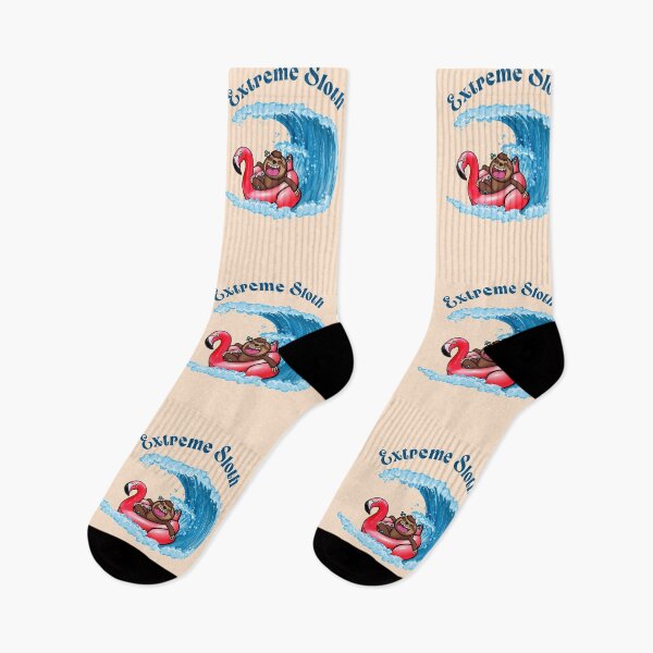 Item preview, Funny summer surfing a flamingo sloth designed and sold by TipTopTapo.