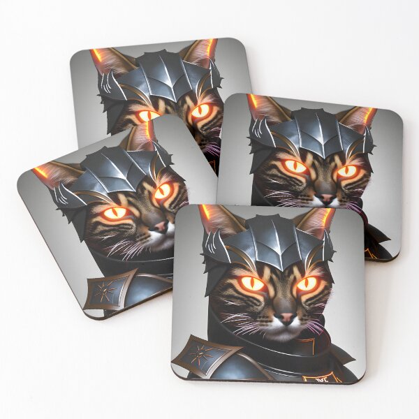 Item preview, Cat in Armor - Modern Digital Art designed and sold by Ai-michiart.