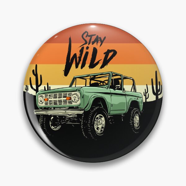 Item preview, Classic Ford Bronco Drawing. Stay Wild. Coyote Bronco designed and sold by Adam Designs.