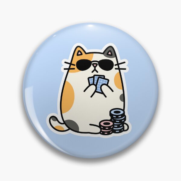 Item preview, Ace Cat Sticker designed and sold by Cat Stickers.