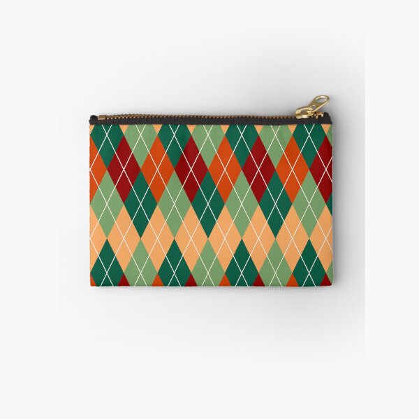 Item preview, Beige Green Red and Orange Argyle designed and sold by SaradaBoru.