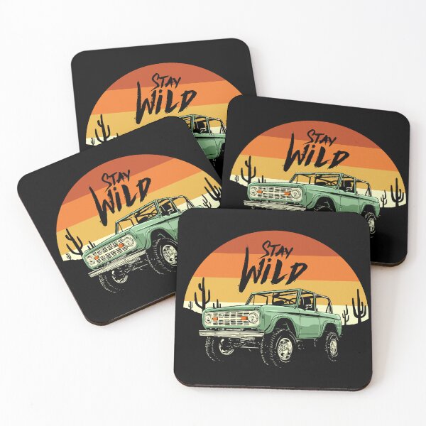 Item preview, Classic Ford Bronco Drawing. Stay Wild. Coyote Bronco designed and sold by Adam Designs.